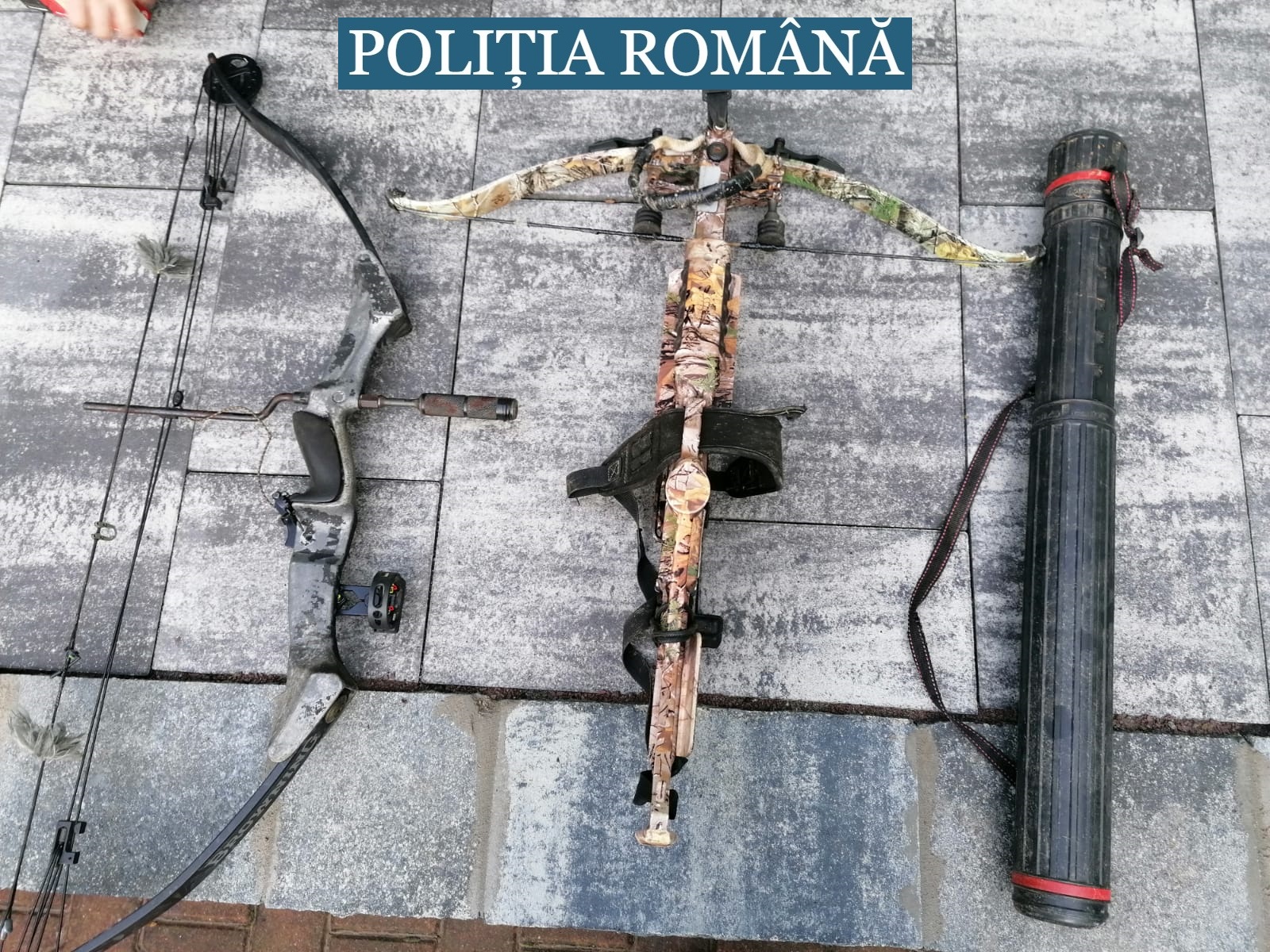Az orvvadászok fegyverei | Fotó: Kovászna megyei rendőrség
